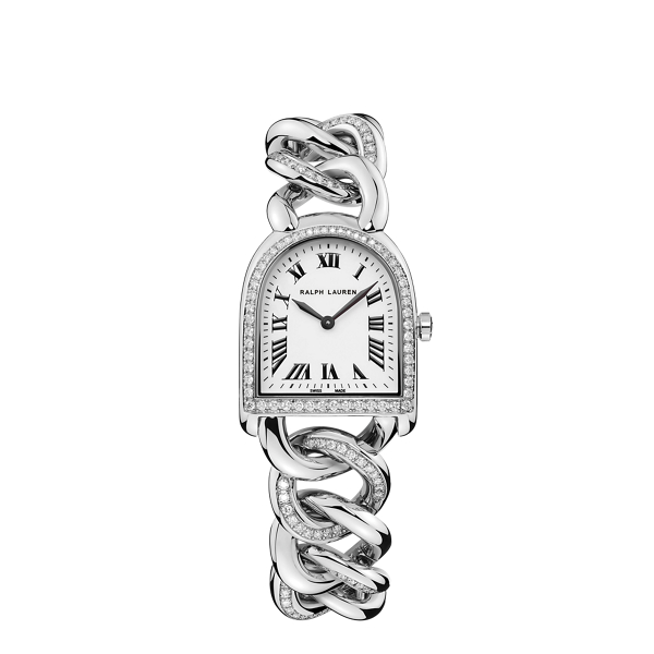Petite-Link Steel Diamond Stirrup Watch