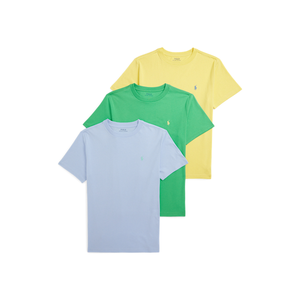 Cotton Jersey Crewneck T-Shirt 3-Pack