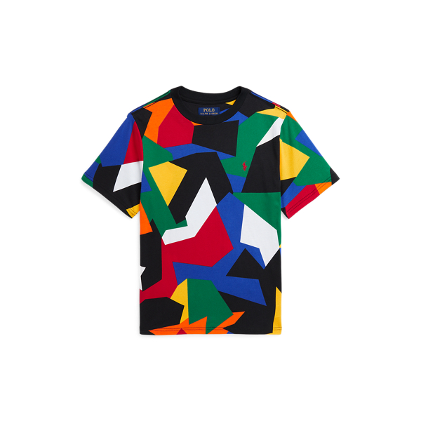 Abstract-Print Cotton Jersey Tee