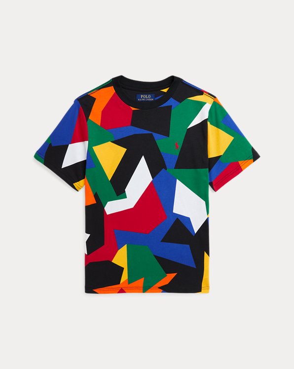 Katoenjersey T-shirt met abstracte print