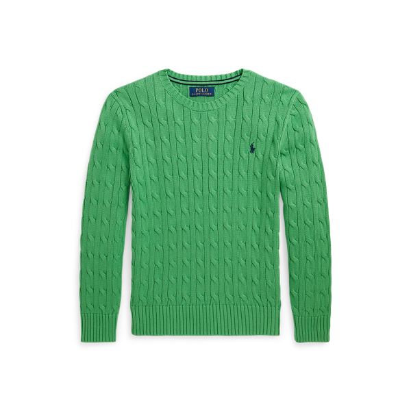 Cable-Knit Cotton Jumper BOYS 6–14 YEARS 1