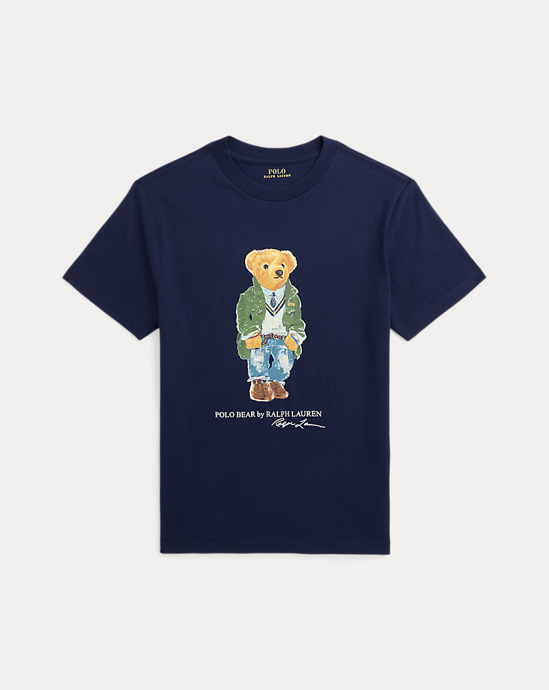 T-shirt de malha com Polo Bear RAPAZ DE 6 A 14 ANOS 1