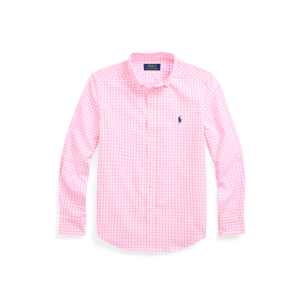 Gingham Cotton Poplin Shirt