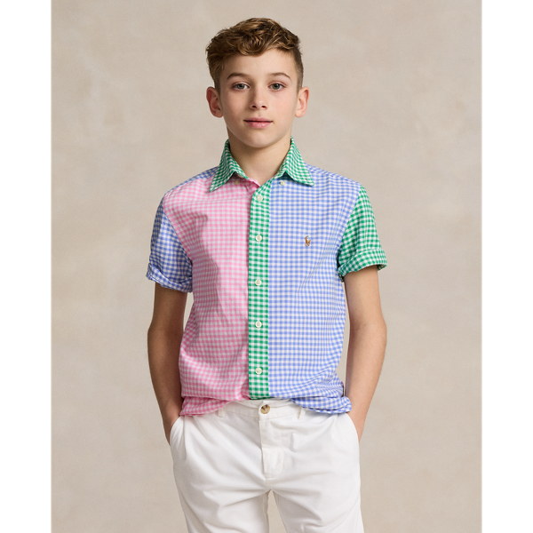 Oxford fun overhemd met gingham-ruit