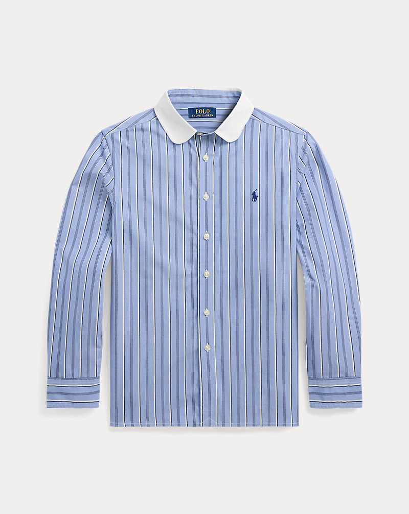 Striped Cotton Poplin Shirt BOYS 6–14 YEARS 1