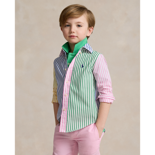 Striped Cotton Poplin Fun Shirt BOYS 1.5–6 YEARS 1