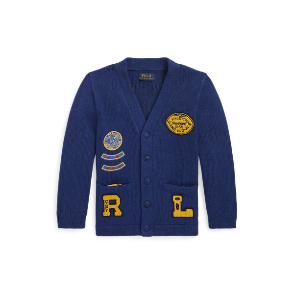 Varsity-Inspired Cotton Cardigan BOYS 1.5–6 YEARS 1