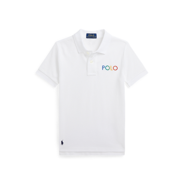 Ombre-Logo Cotton Mesh Polo Shirt BOYS 1.5–6 YEARS 1