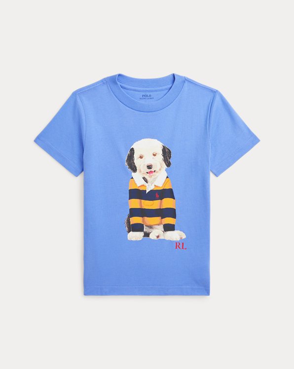 T-shirt motif chien jersey de coton