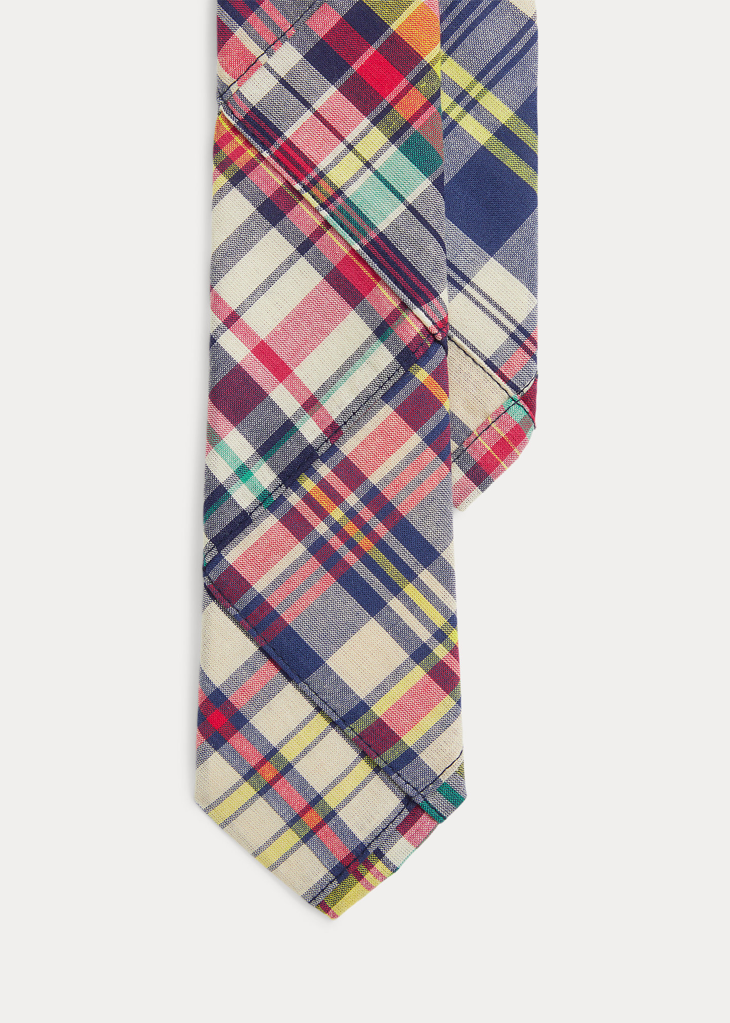 Patchwork Cotton Madras Tie