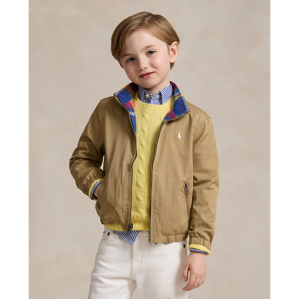 Reversible Cotton Twill-Madras Jacket Boys 2-7 1