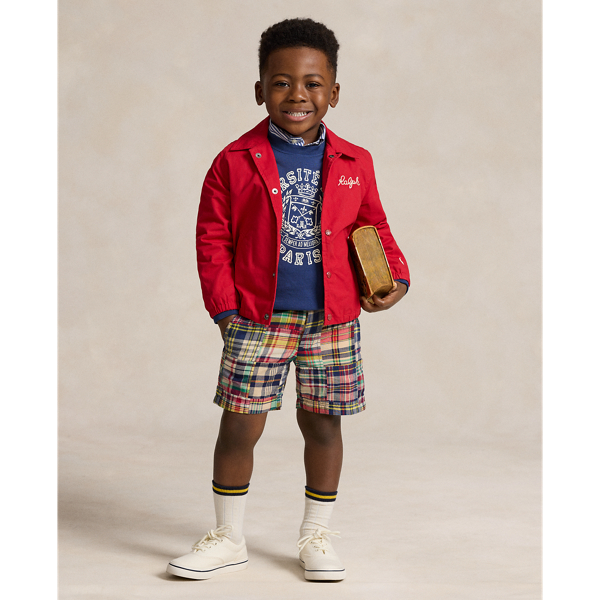 Polo Prepster Patchwork Madras Short Boys 2-7 1