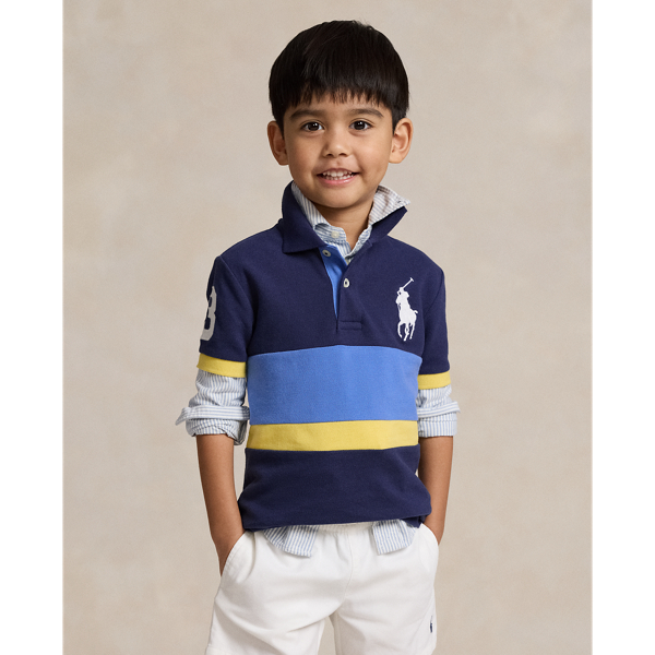 Camisa Polo de malha de algodão Big Pony RAPAZ DE 1,5 A 6 ANOS 1