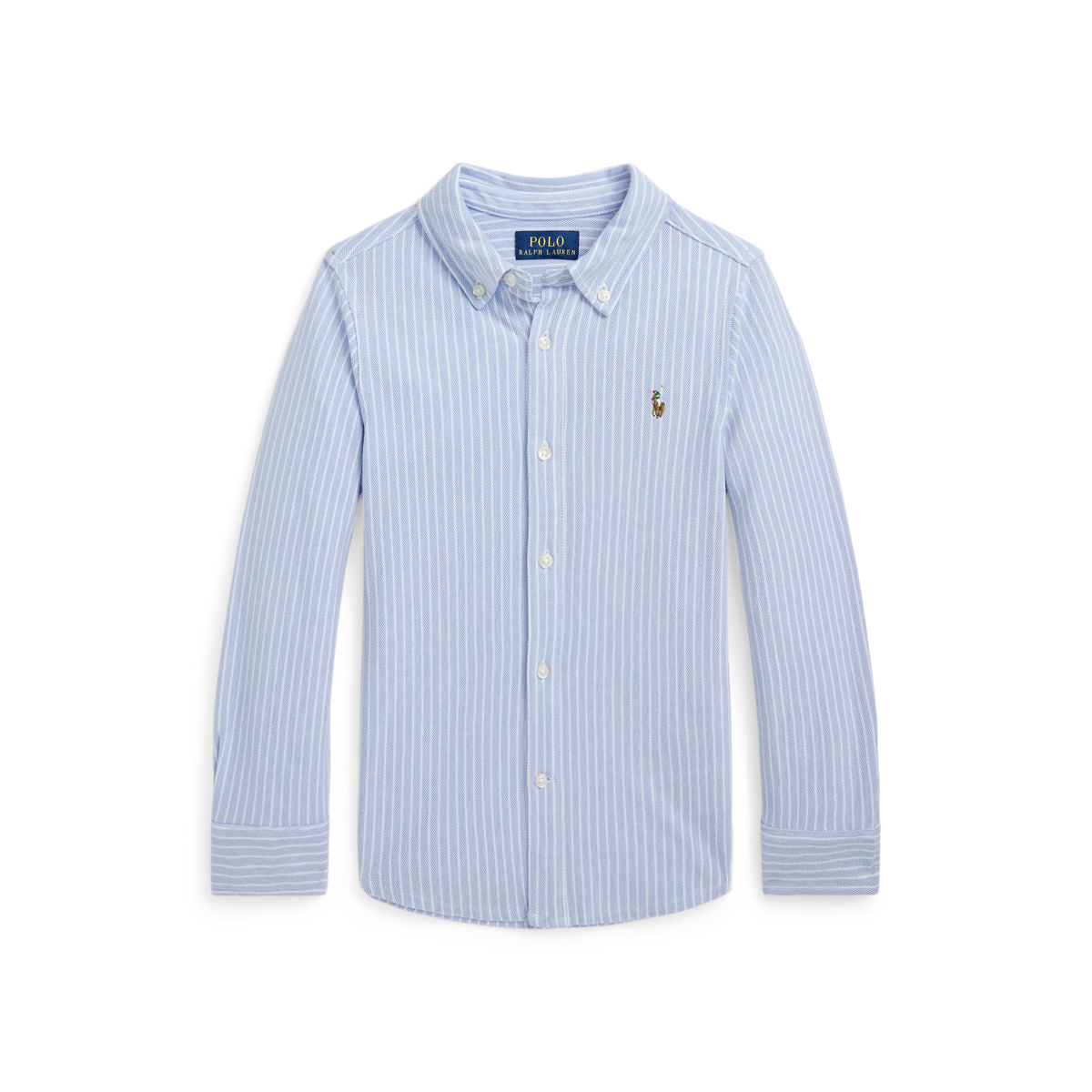 Polo ralph lauren deals striped knit oxford shirt
