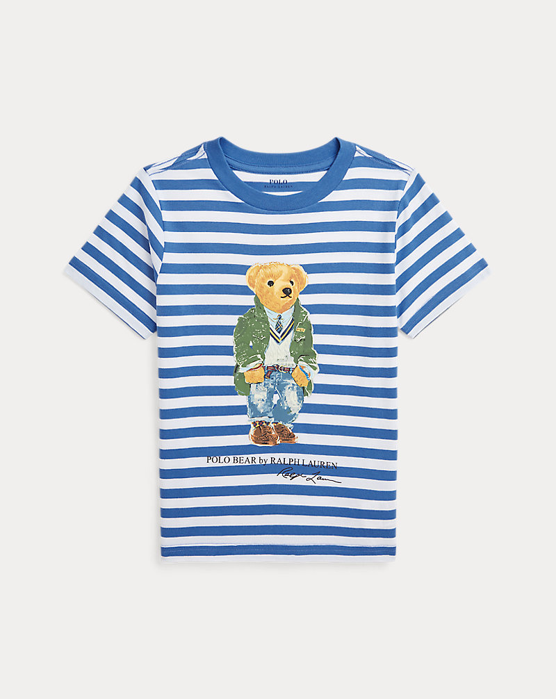 Polo Bear Striped Cotton Jersey T-Shirt BOYS 1.5–6 YEARS 1