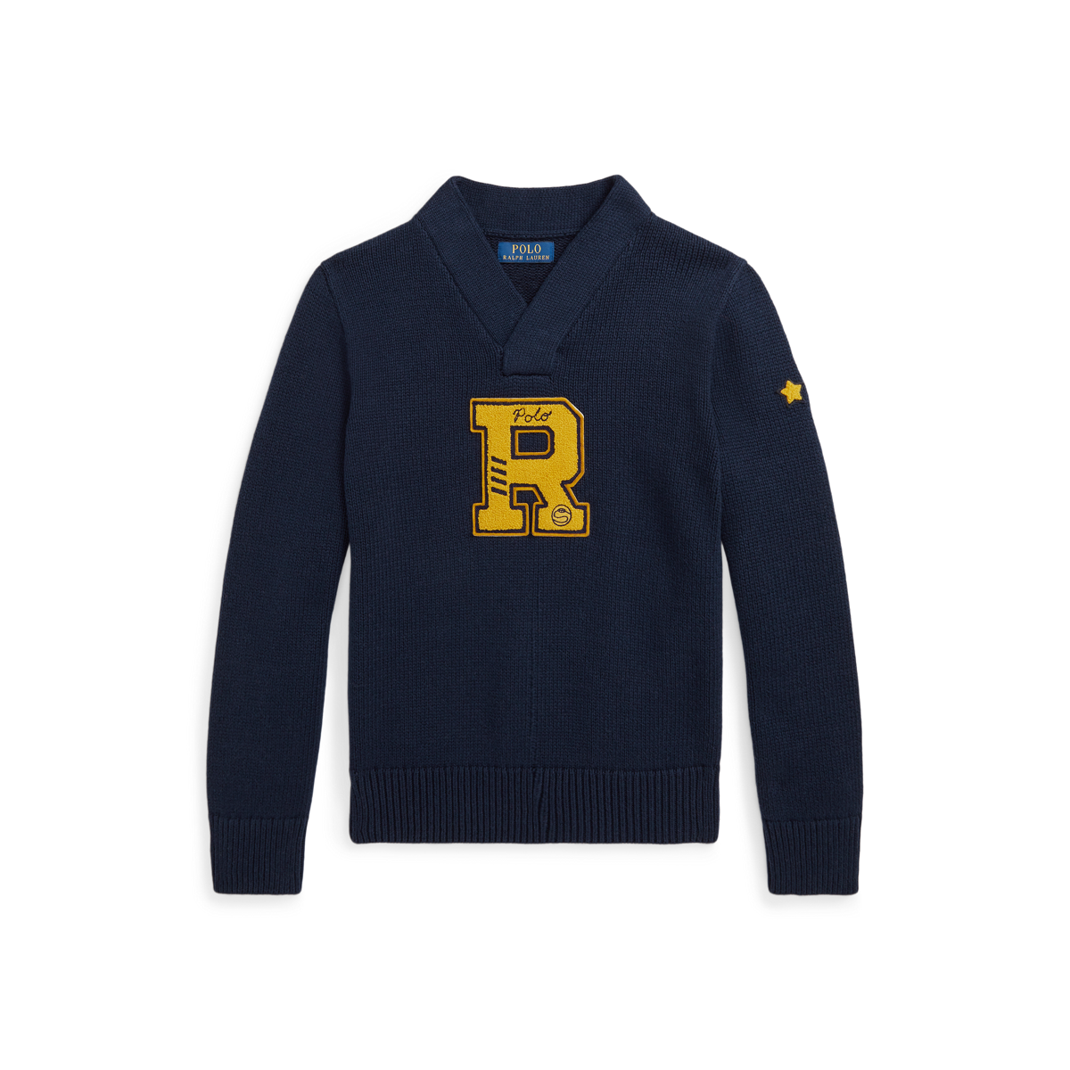Polo ralph lauren letterman sweater sale