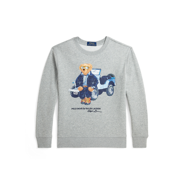 Fleece-Sweatshirt mit Polo Bear