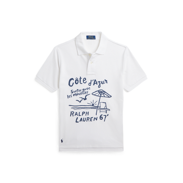 Embroidered Cotton Mesh Polo Shirt Boys 8-20 1