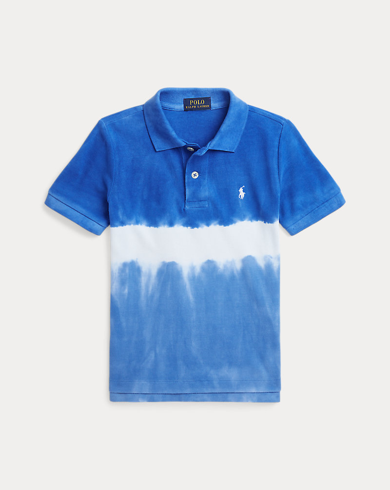 Tie-Dye Cotton Mesh Polo Shirt BOYS 1.5–6 YEARS 1