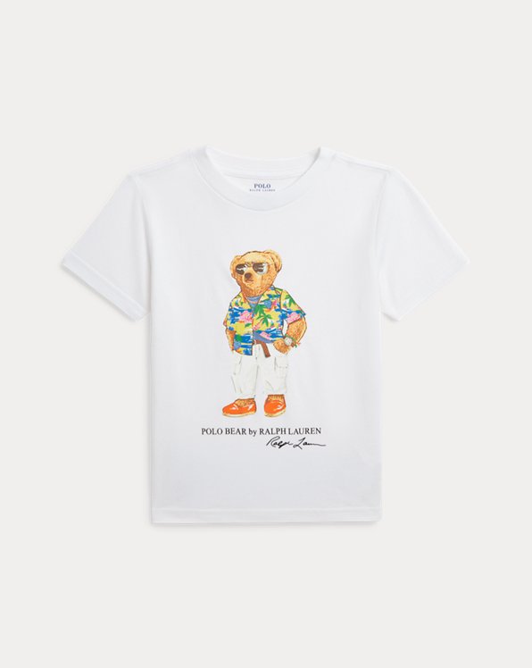 Baumwolljersey-T-Shirt mit Polo Bear