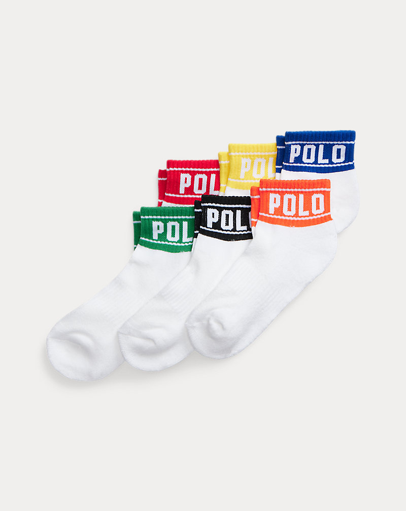 Logo Quarter-Length Sock 6-Pack BOYS 1.5–6 YEARS 1