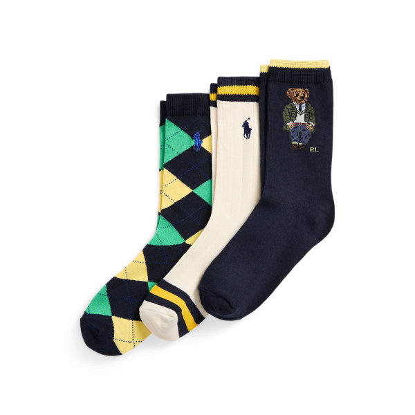 Polo Bear Crew Sock 3-Pack BOYS 6–14 YEARS 1