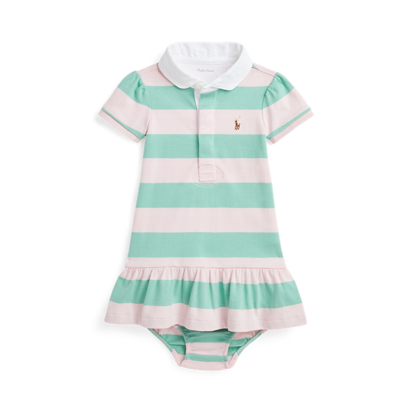 Striped Cotton Rugby Dress and Bloomer