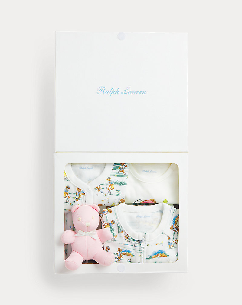 Polo Bear Cotton 5-Piece Gift Set Baby Girl 1