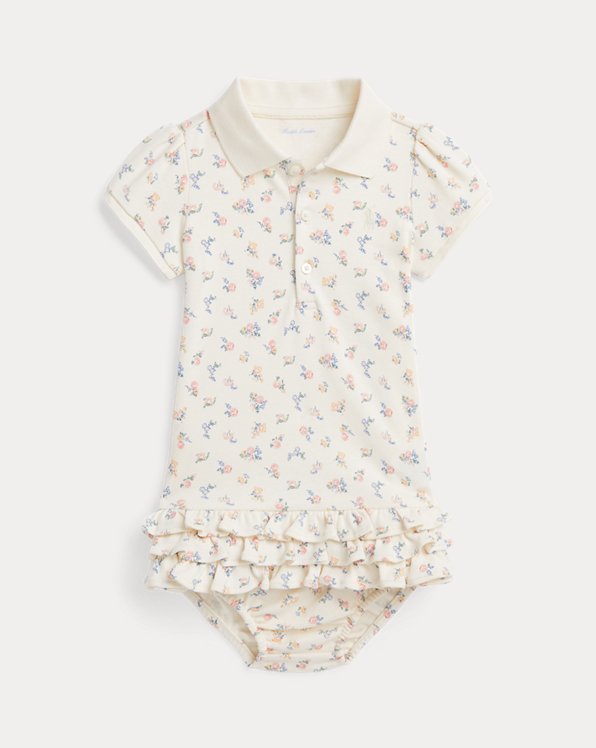 Floral Soft Cotton Polo Dress & Bloomer