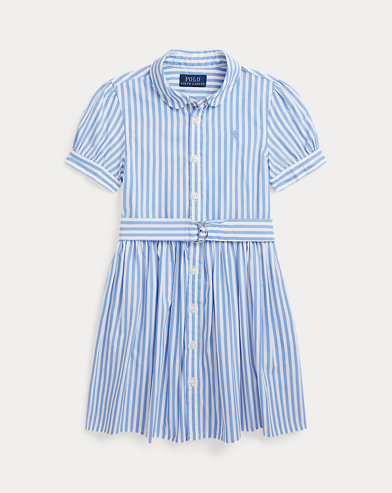 Striped Belted Cotton Poplin Shirtdress GIRLS 1.5–6.5 YEARS 1