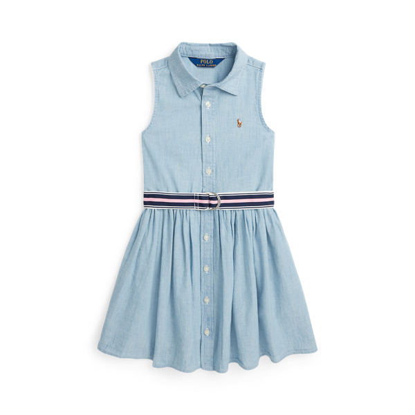 Belted Cotton Chambray Shirtdress GIRLS 1.5–6.5 YEARS 1