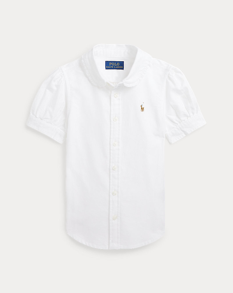 Cotton Oxford Short-Sleeve Shirt GIRLS 1.5–6.5 YEARS 1