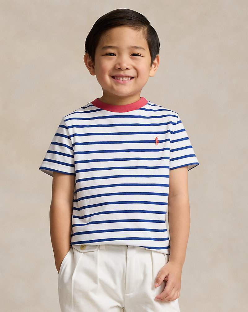 Striped Cotton Jersey T-Shirt BOYS 1.5–6 YEARS 1
