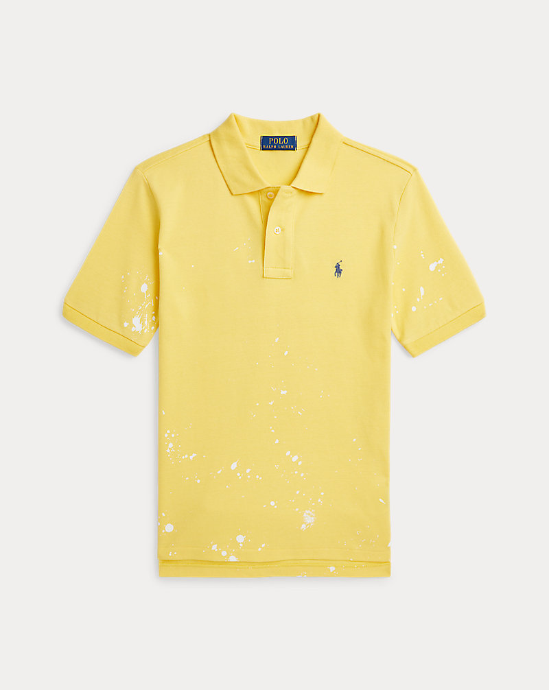 Paint-Splatter Cotton Mesh Polo Shirt Boys 8-18 1