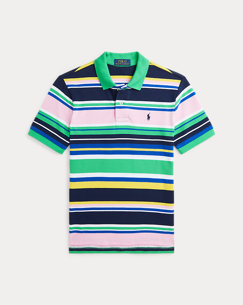 Striped Cotton Mesh Polo Shirt BOYS 6–14 YEARS 1
