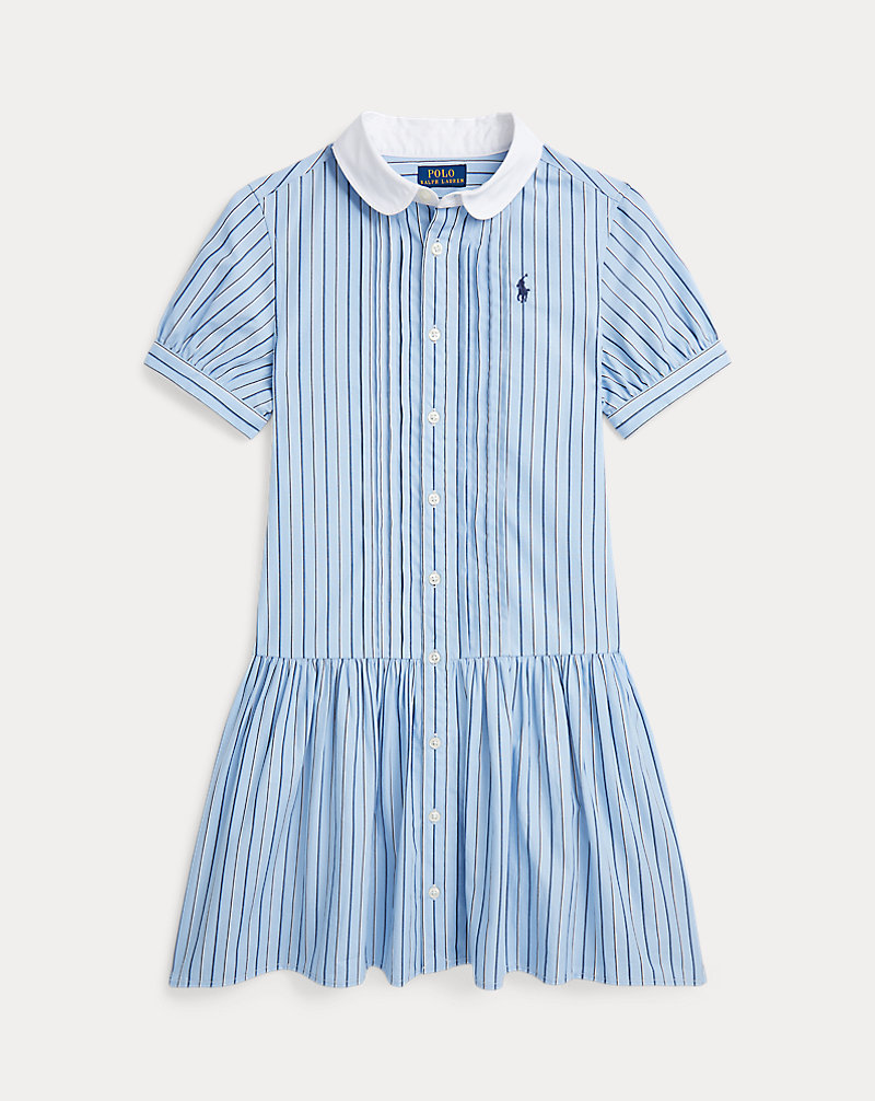 Striped Cotton Poplin Shirtdress Girls 7-16 1