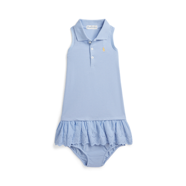 Eyelet Mesh Polo Dress & Bloomer