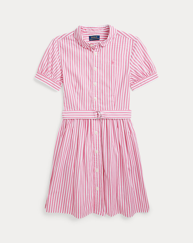 Striped Belted Cotton Poplin Shirtdress GIRLS 7–14 YEARS 1