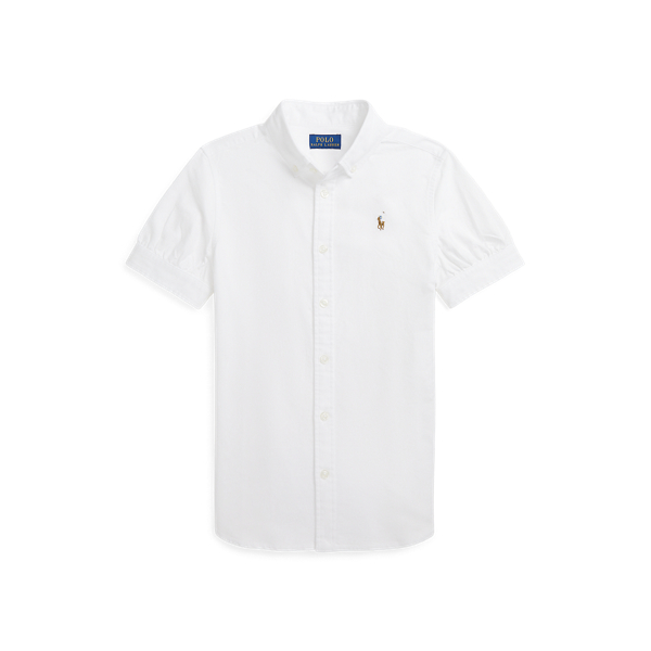 Cotton Oxford Short-Sleeve Shirt GIRLS 7–14 YEARS 1