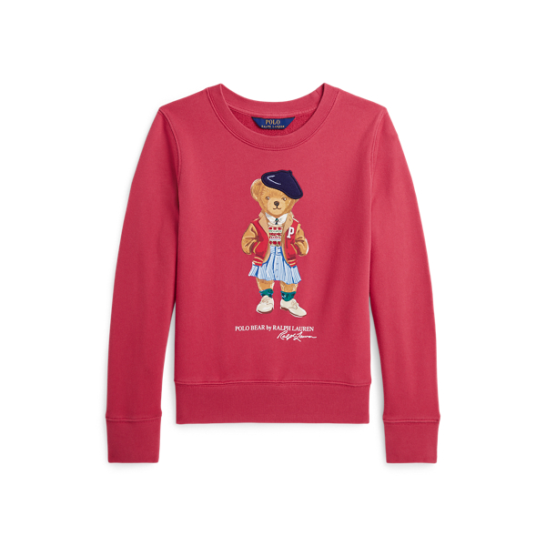 Badstof sweatshirt met Polo Bear