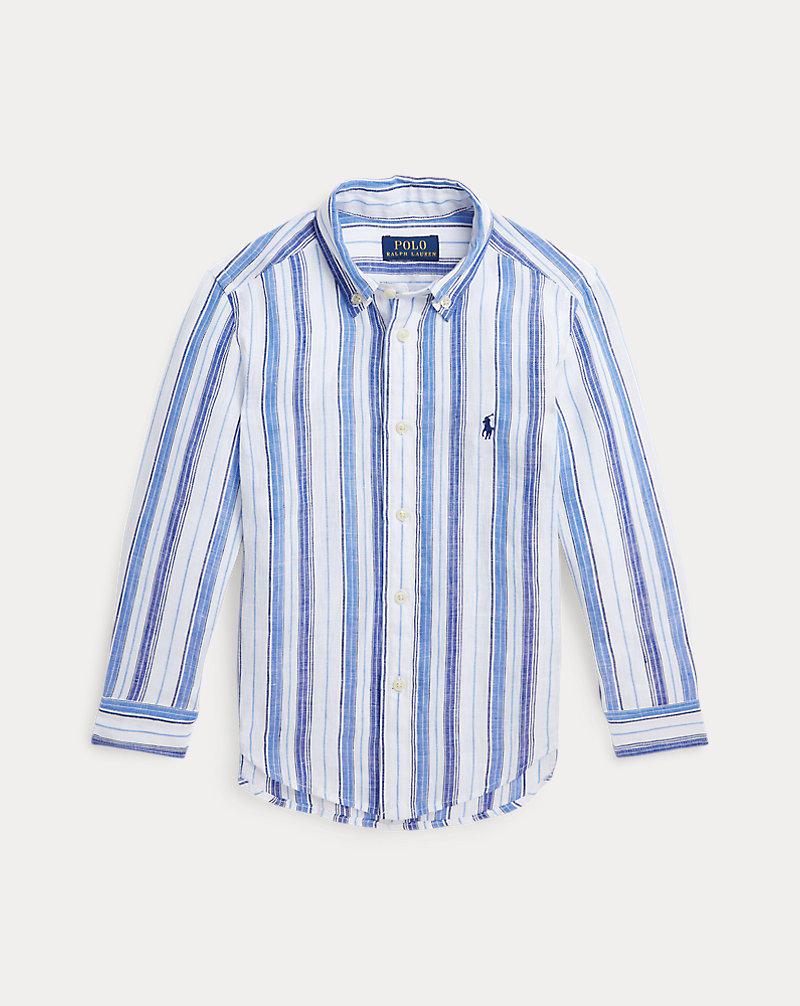 Plaid Linen Shirt BOYS 1.5–6 YEARS 1