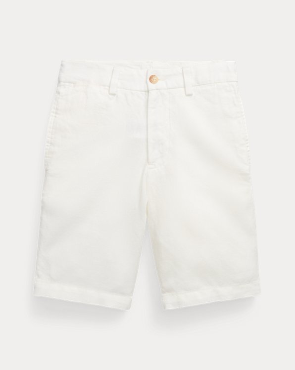 Straight Fit Linen-Cotton Short