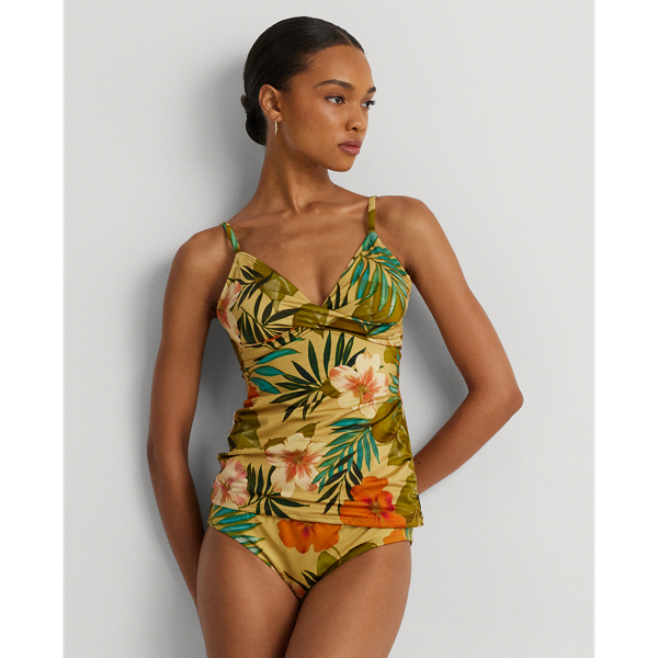 Tropical-Print Hipster Bikini Bottom