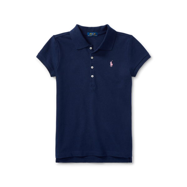 Polo en coton piqué stretch