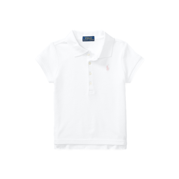 Stretch Cotton Mesh Polo Shirt