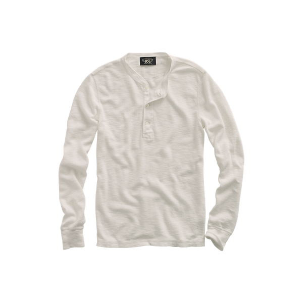 Polo Ralph Lauren Waffle Knit Pima Long Sleeve Henley Tee