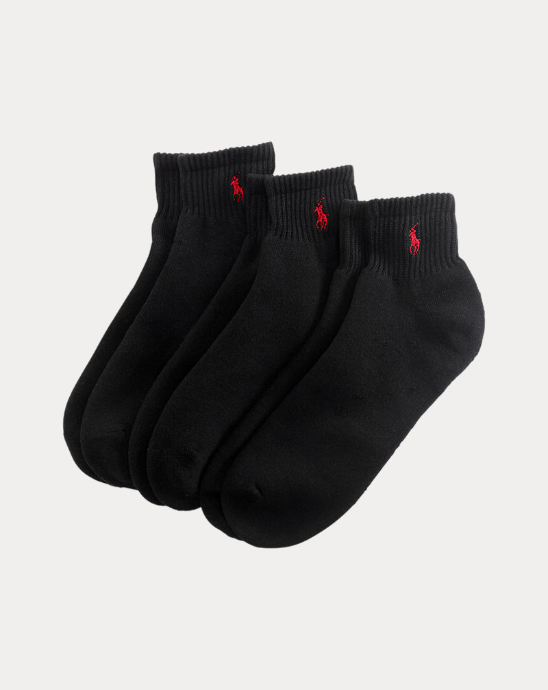 Verpakking van drie paar korte sokken Polo Ralph Lauren 1
