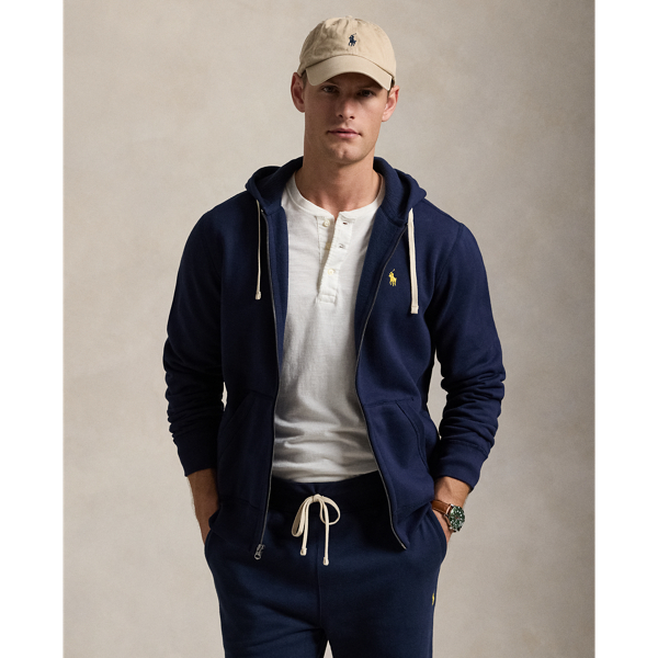 Polo Ralph Lauren Fleece Full-Zip Hoodie Light Grey –