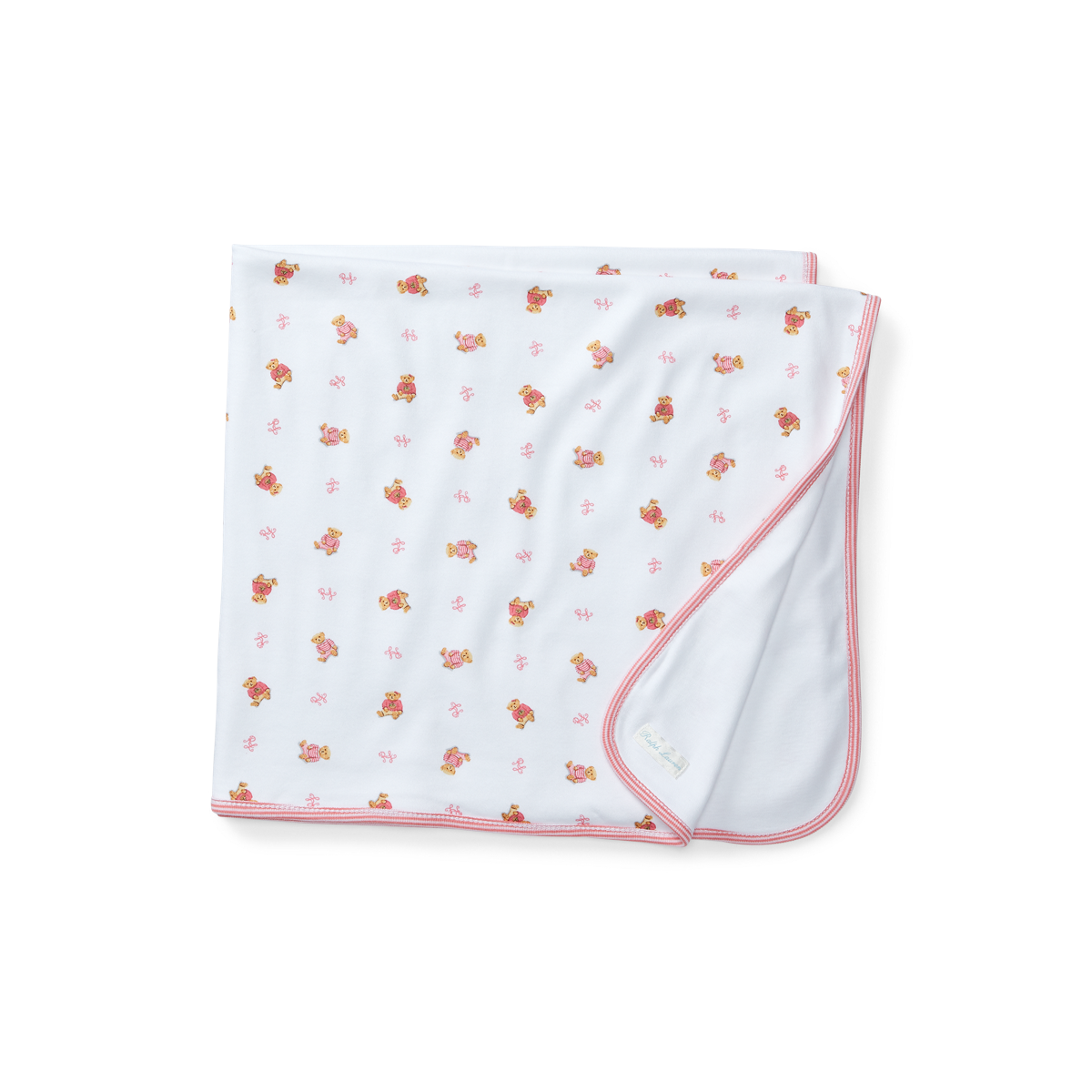 Ralph lauren baby top blanket pink