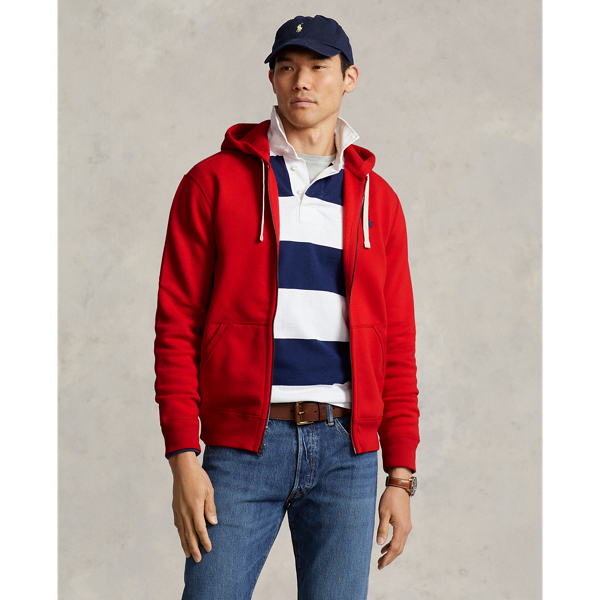 Polo Ralph Lauren Big & Tall Red Full-Zip Hoodie Sweatshirt 46004